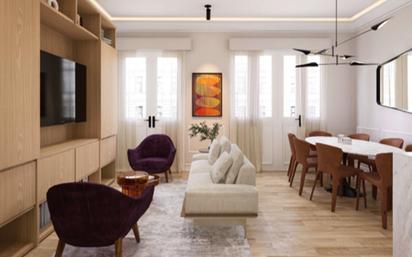 Sala d'estar de Apartament en venda en  Madrid Capital amb Terrassa