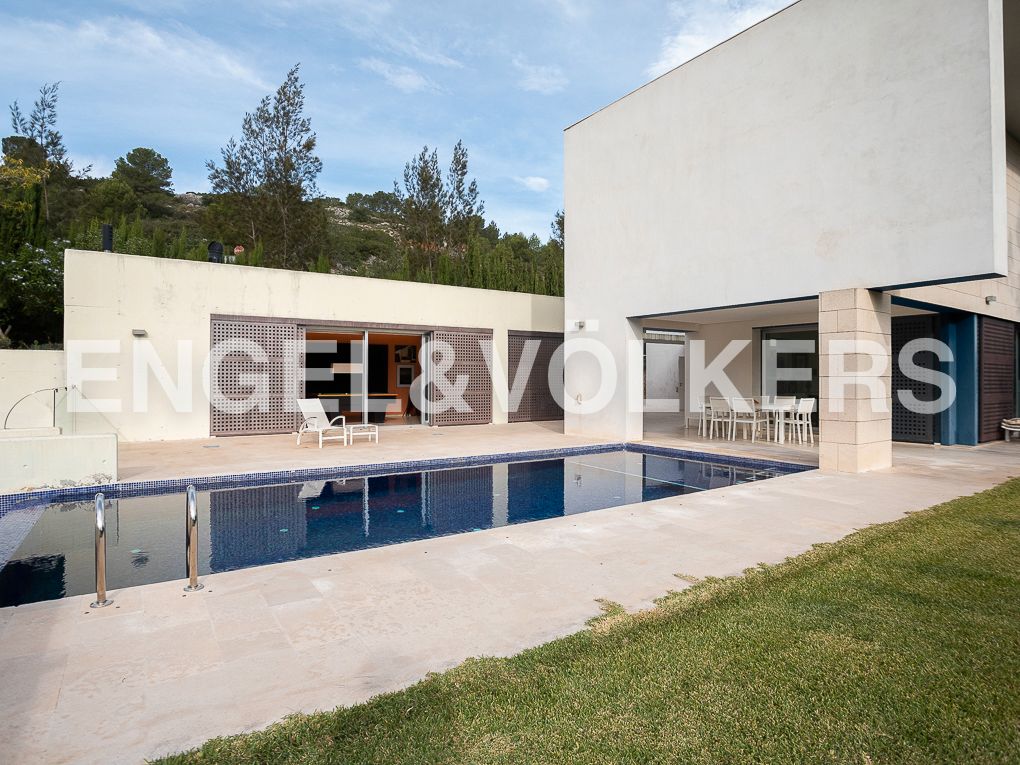 Swimming pool of House or chalet for sale in Rugat  with Air Conditioner, Heating and Private garden
