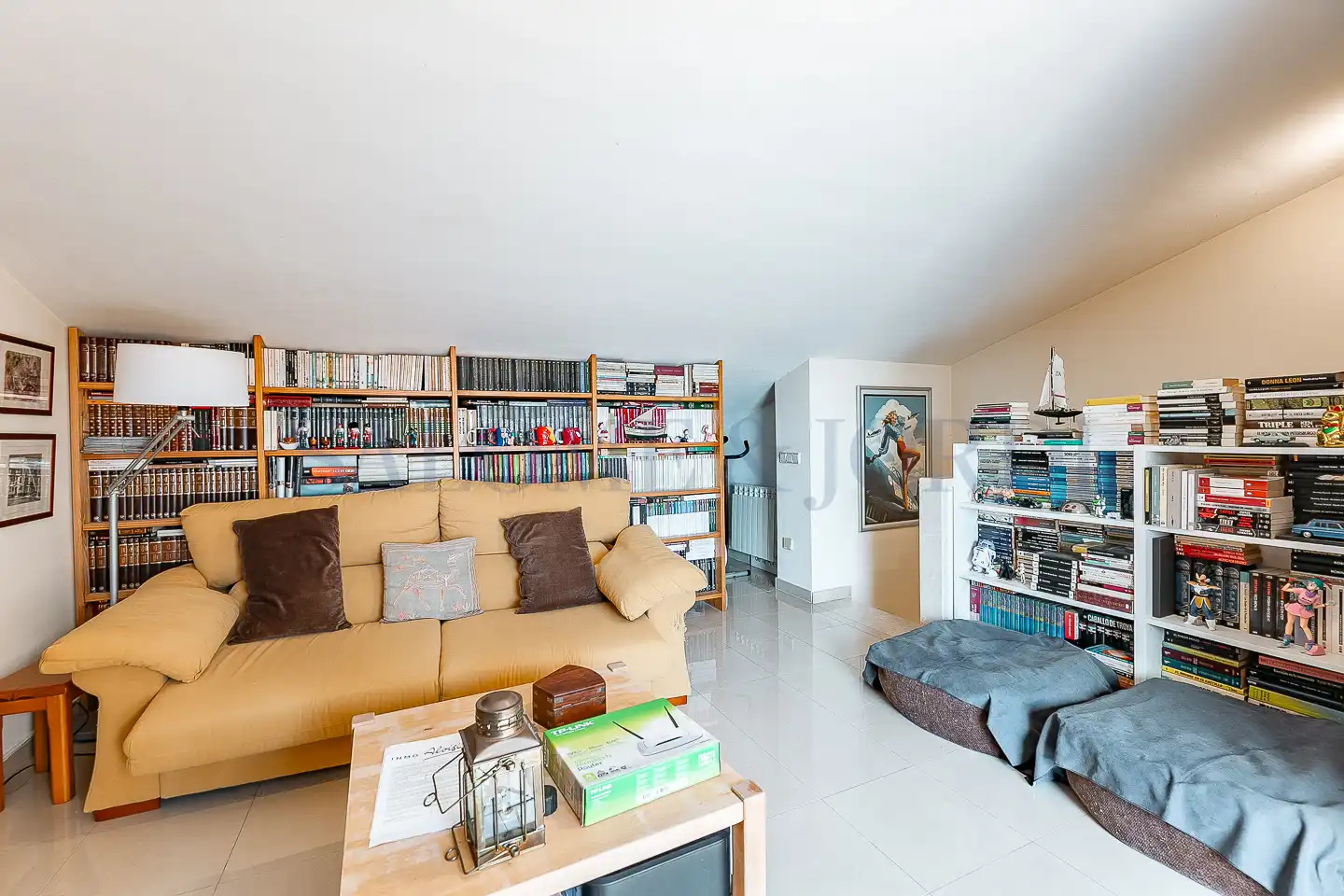 Sala de estar de Casa adosada en venta en Cabrils con Aire acondicionado, Calefacción y Amueblado