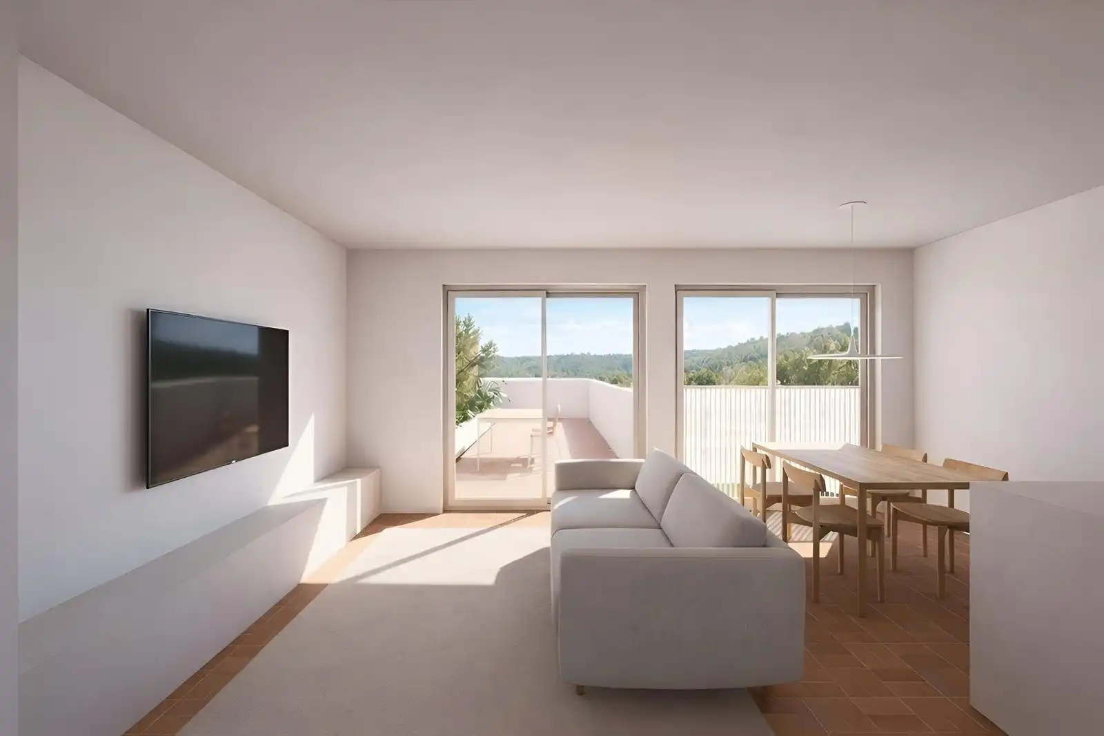 Sala de estar de Casa o chalet en venta en Castellví de la Marca con Calefacción, Parquet y Terraza