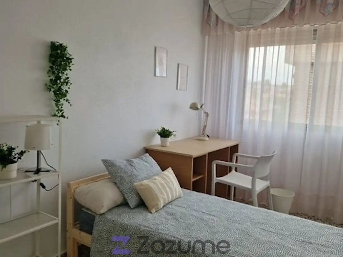 Schlafzimmer von Wohnung zur Miete in Murcia mit Klimaanlage, Möbliert und Ofen