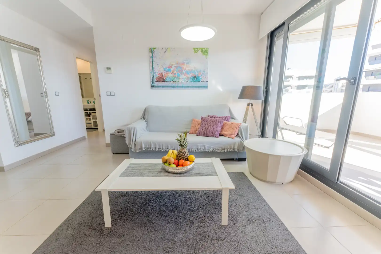 Sala de estar de Apartamento en venta en Elche / Elx con Calefacción, Terraza y Piscina