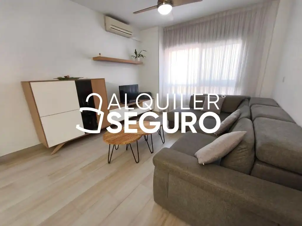 Living room of Flat for rent in Sant Joan d'Alacant  with Air Conditioner, Swimming Pool and Furnished