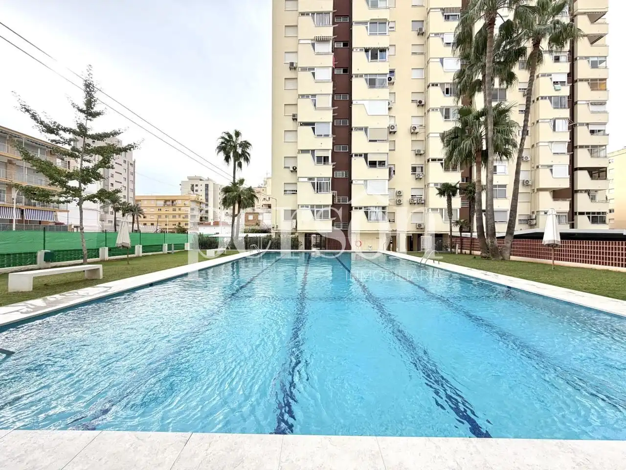 Swimming pool of Flat for rent in Playa de Gandia