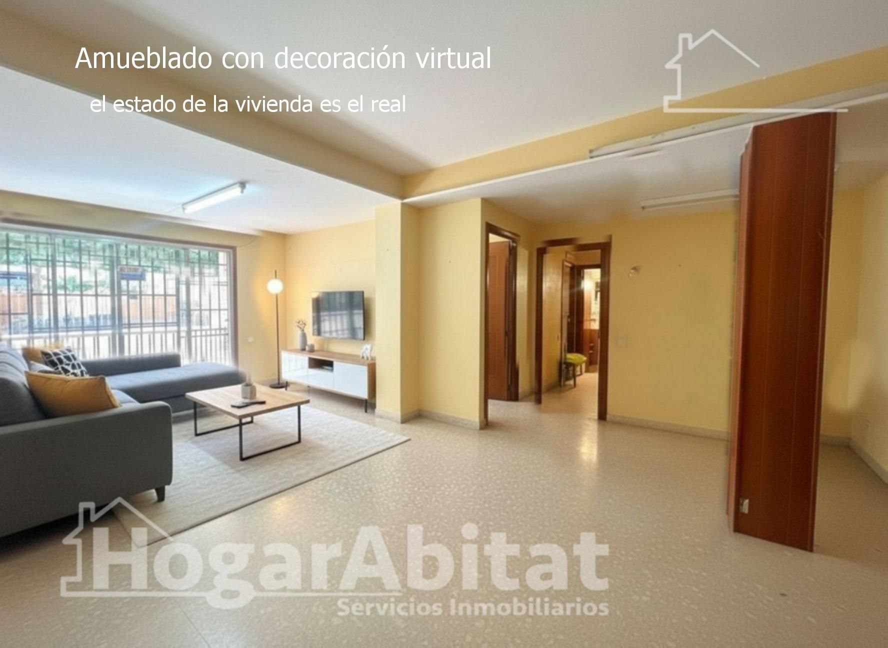 Living room of Flat for sale in  Valencia Capital  with Balcony