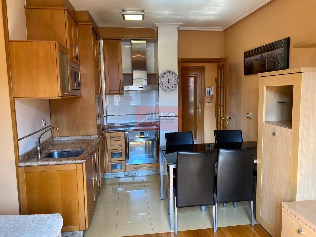 Kitchen of Study to rent in Ourense Capital   with Heating, Parquet flooring and Furnished