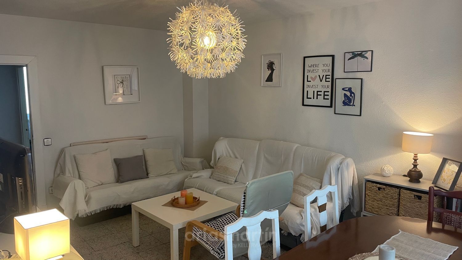 Sala d'estar de Pis de lloguer en Salamanca Capital amb Calefacció, Terrassa i Moblat