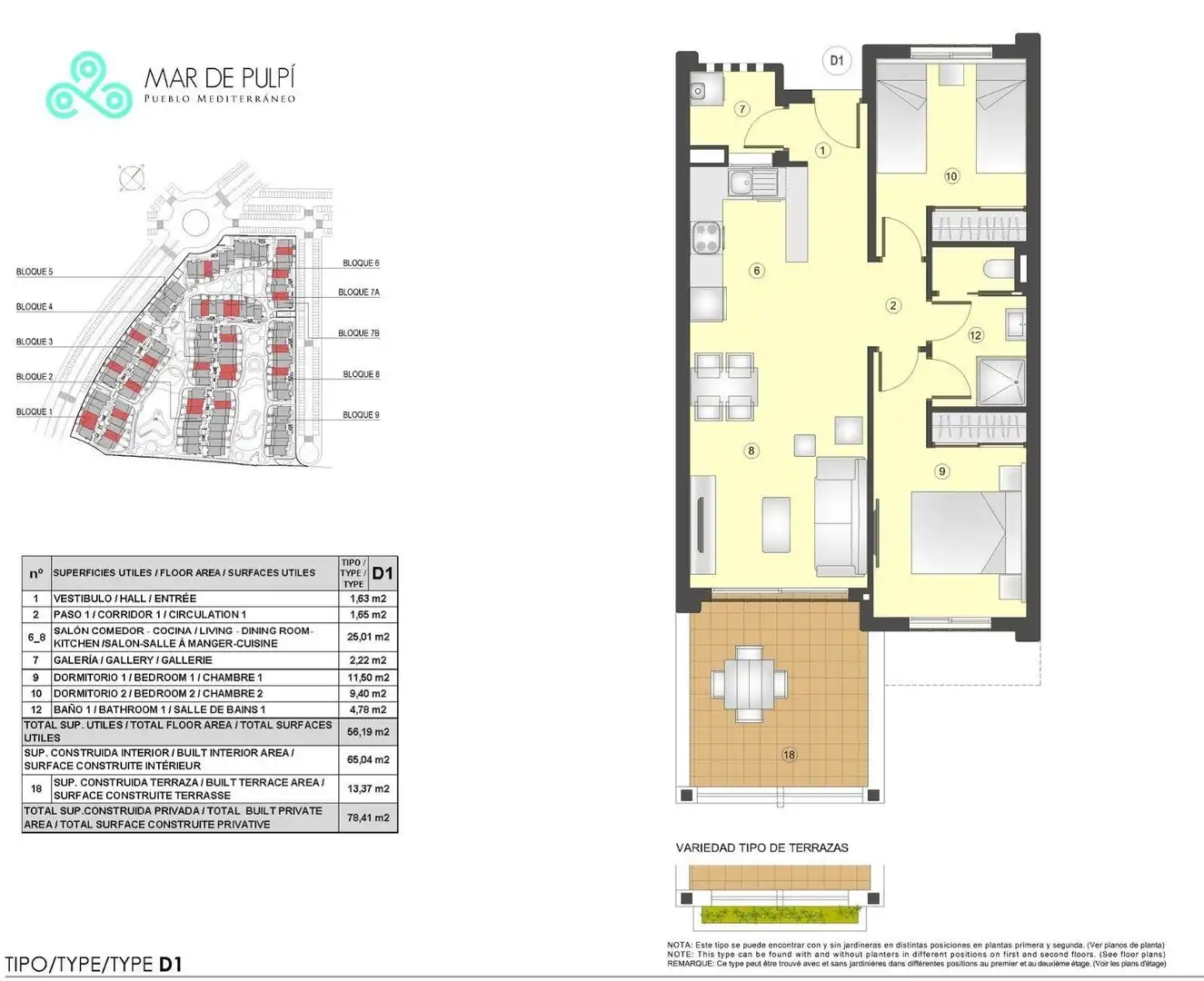 Wohnung zum Verkauf in Pulpí mit Klimaanlage, Terrasse und Schwimmbad