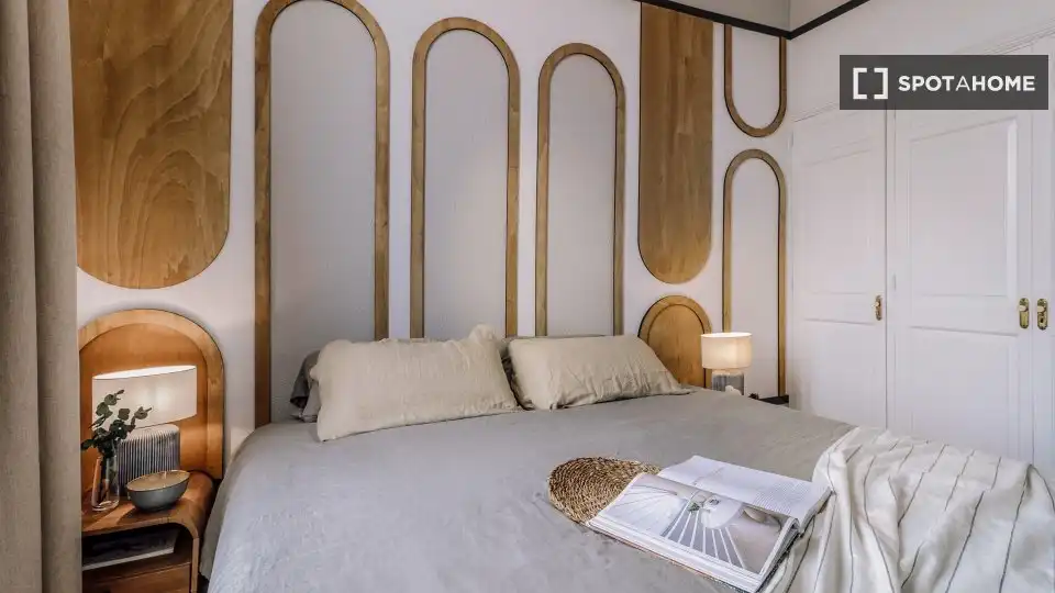 Habitación de Piso de alquiler en Madrid con Aire acondicionado, Calefacción y Amueblado