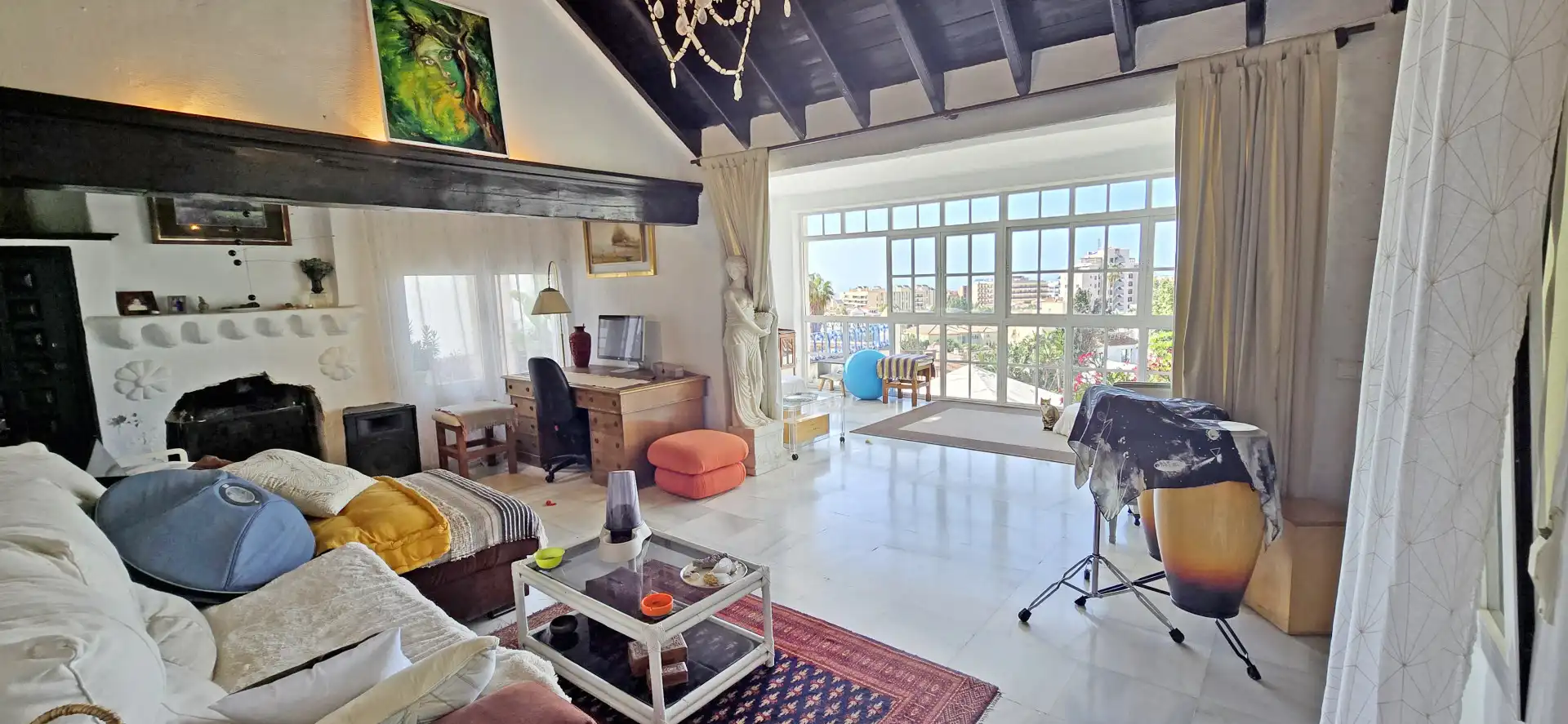 Sala de estar de Casa o chalet en venta en Torremolinos con Jardín privado, Terraza y Trastero