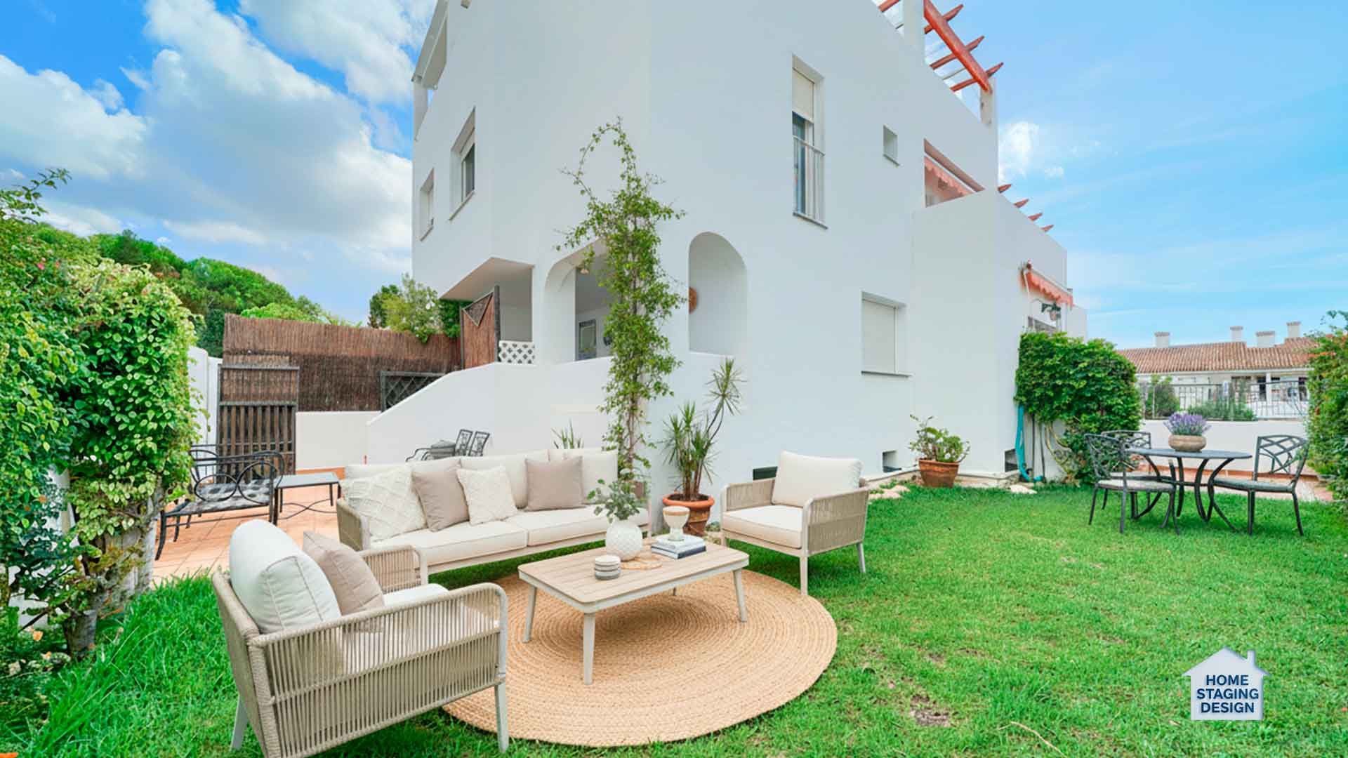 Garden of Single-family semi-detached for sale in Marbella  with Air Conditioner, Private garden and Terrace