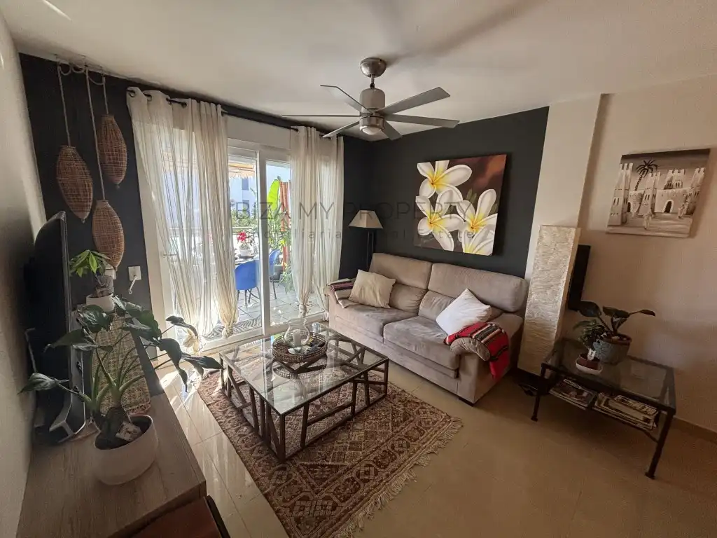 Living room of Apartments for sale in Eivissa  with Air Conditioner, Terrace and Furnished
