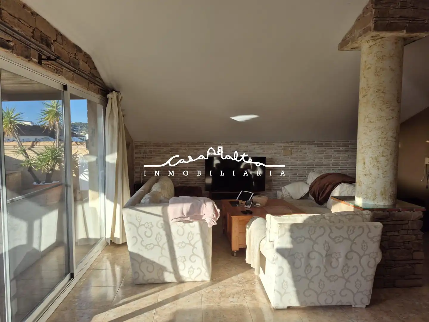 Sala d'estar de Àtic en venda en Altea amb Aire condicionat, Terrassa i Traster