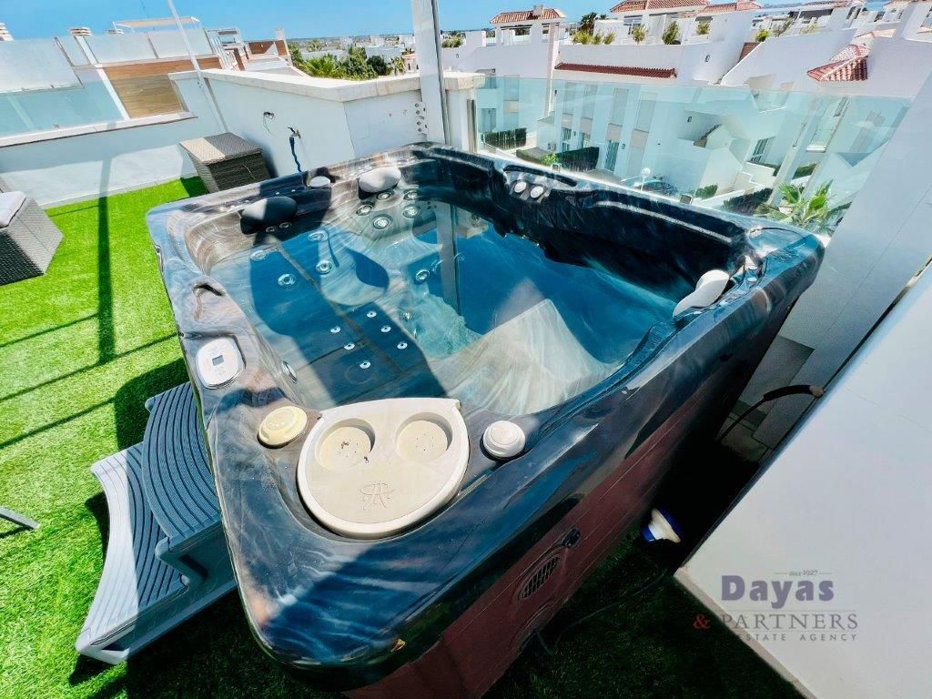 Swimming pool of Duplex for sale in Rojales  with Air Conditioner, Terrace and Storage room