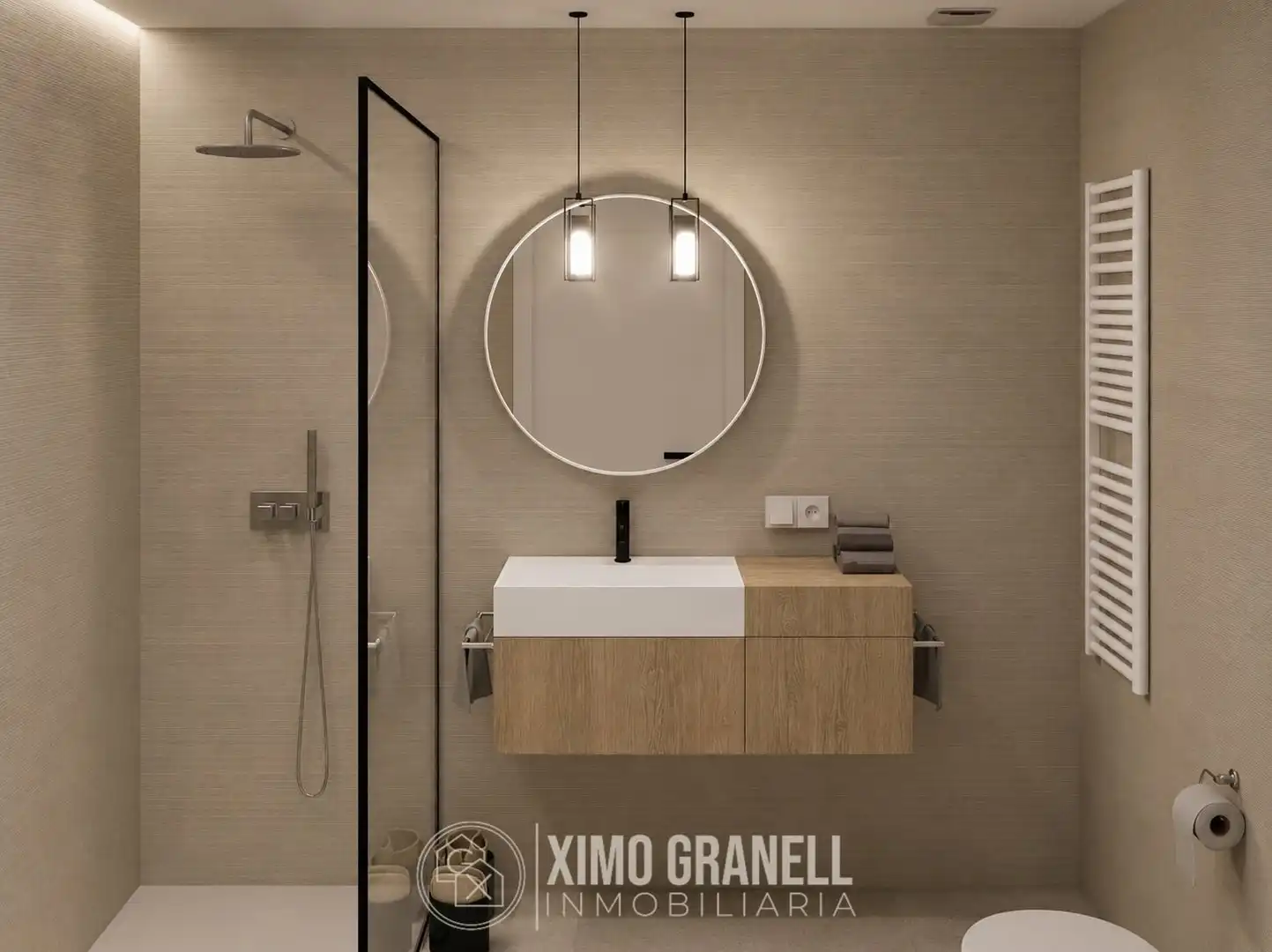 Badezimmer von Wohnung zum Verkauf in La Vall d'Uixó mit Klimaanlage und Heizung