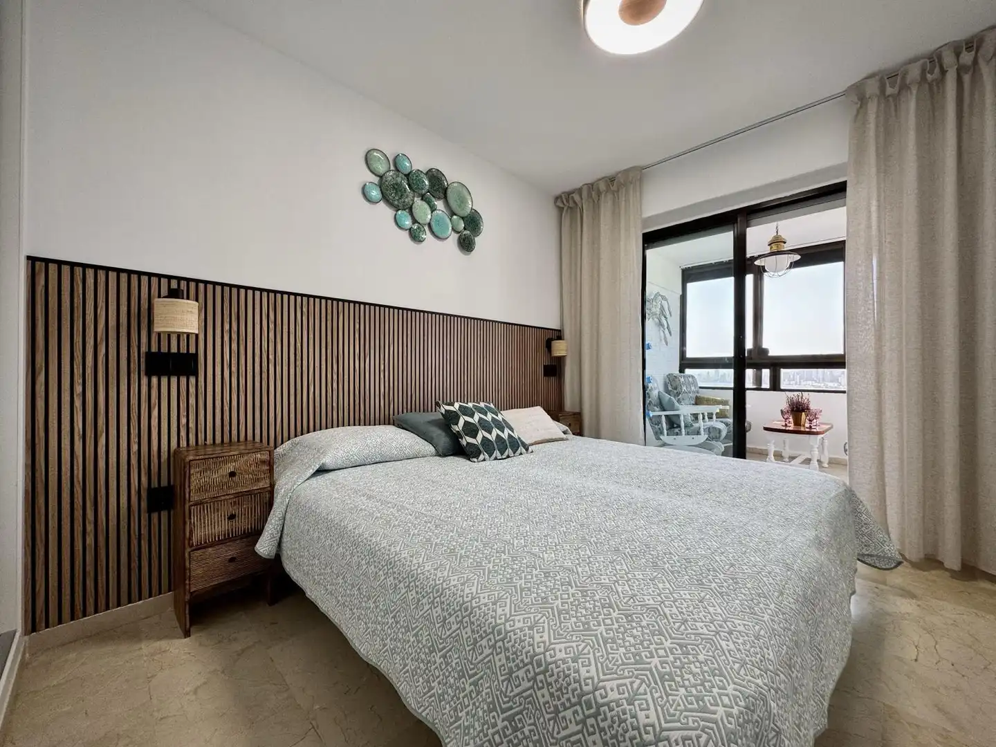 Bedroom of Apartments for rent in Benidorm  with Air Conditioner, Furnished and Community pool