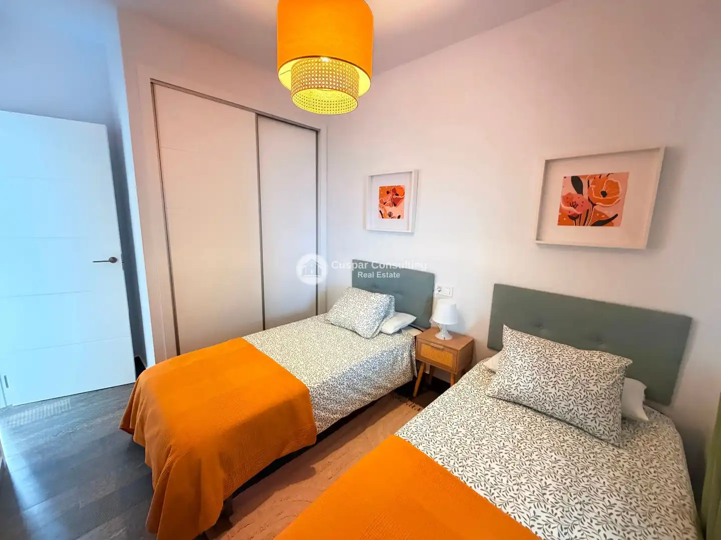 Schlafzimmer von Einfamilien-Reihenhaus zur Miete in San Javier mit Klimaanlage, Heizung und Privatgarten