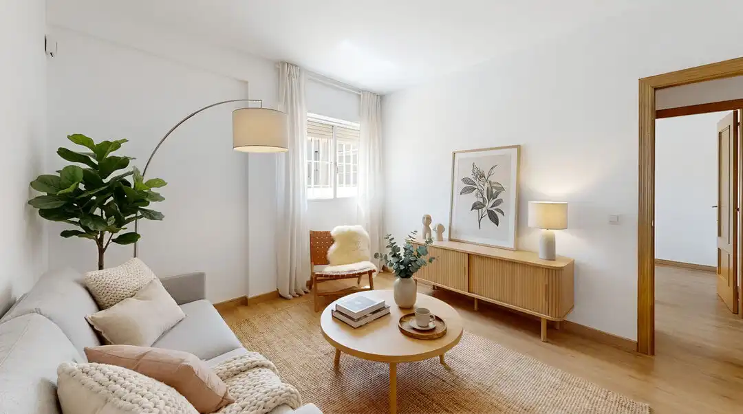 Wohnzimmer von Wohnung zum Verkauf in Madrid mit Klimaanlage und Heizung