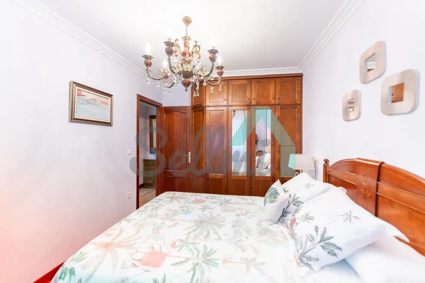 Bedroom of Flat for sale in Gijón   with Heating, Parquet flooring and Furnished