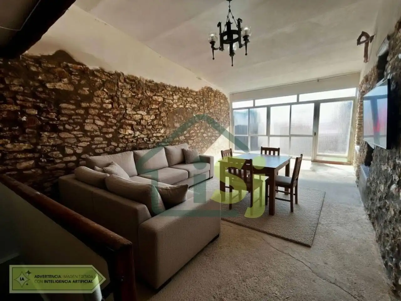 Sala de estar de Casa o chalet de alquiler en San Jorge / Sant Jordi con Terraza y Amueblado
