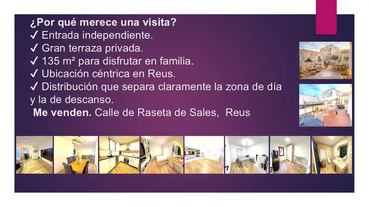 Pis amb terrassa en venda a RASETA DE SALES
