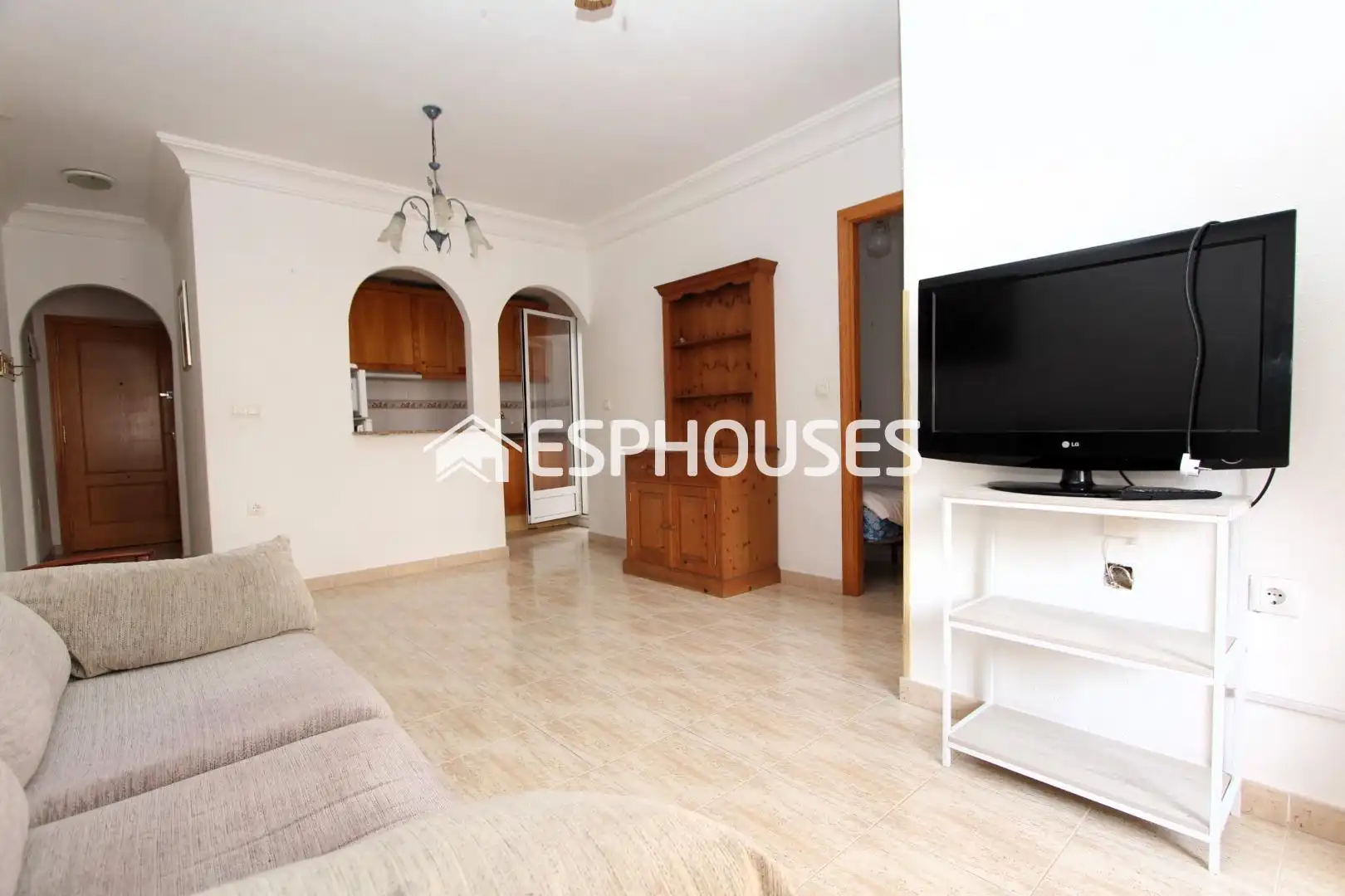 Sala de estar de Apartamento en venta en Guardamar del Segura con Aire acondicionado, Balcón y Piscina comunitaria