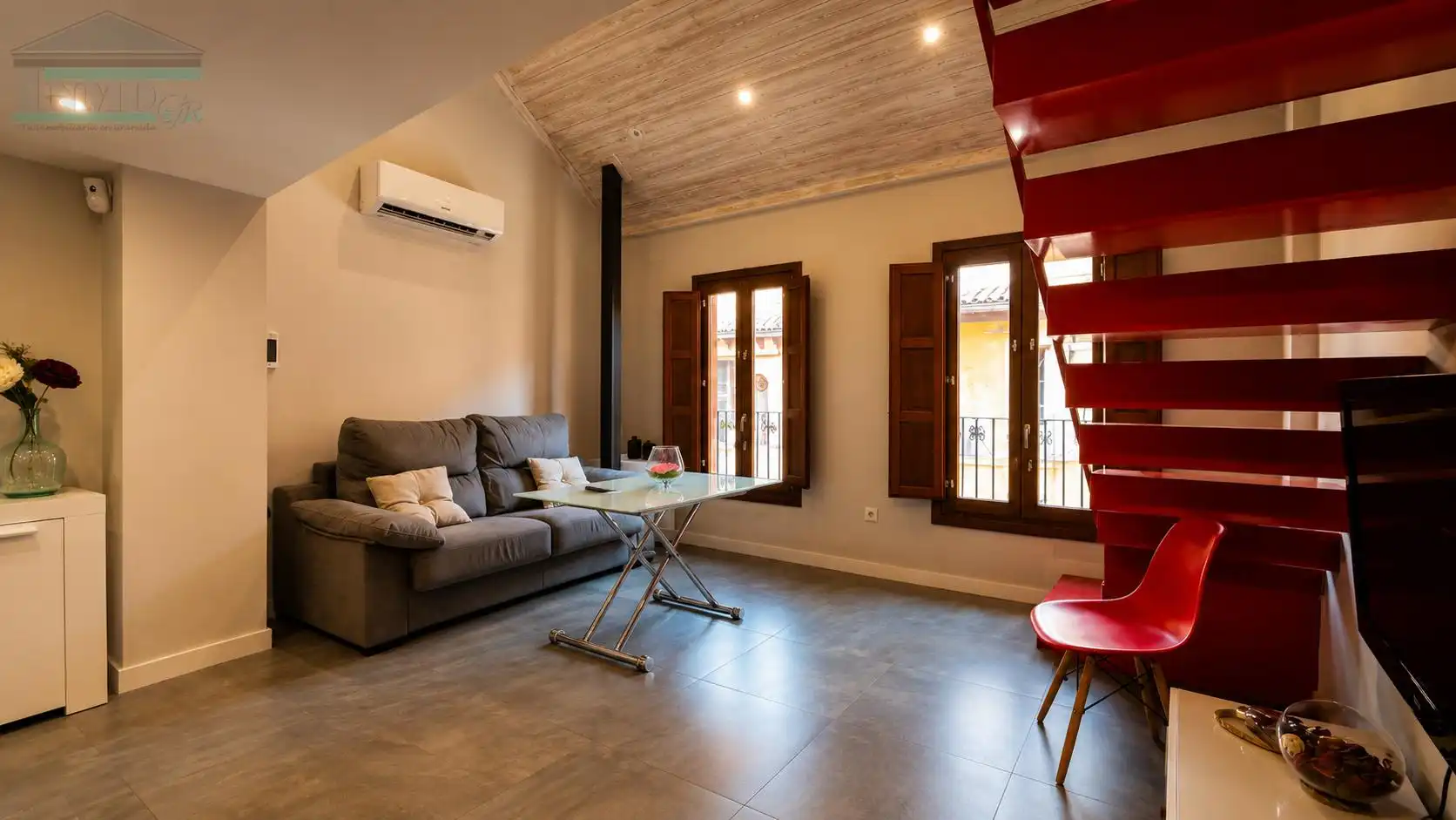 Living room of Duplexes for rent in Granada  with Air Conditioner, Furnished and Washing machine