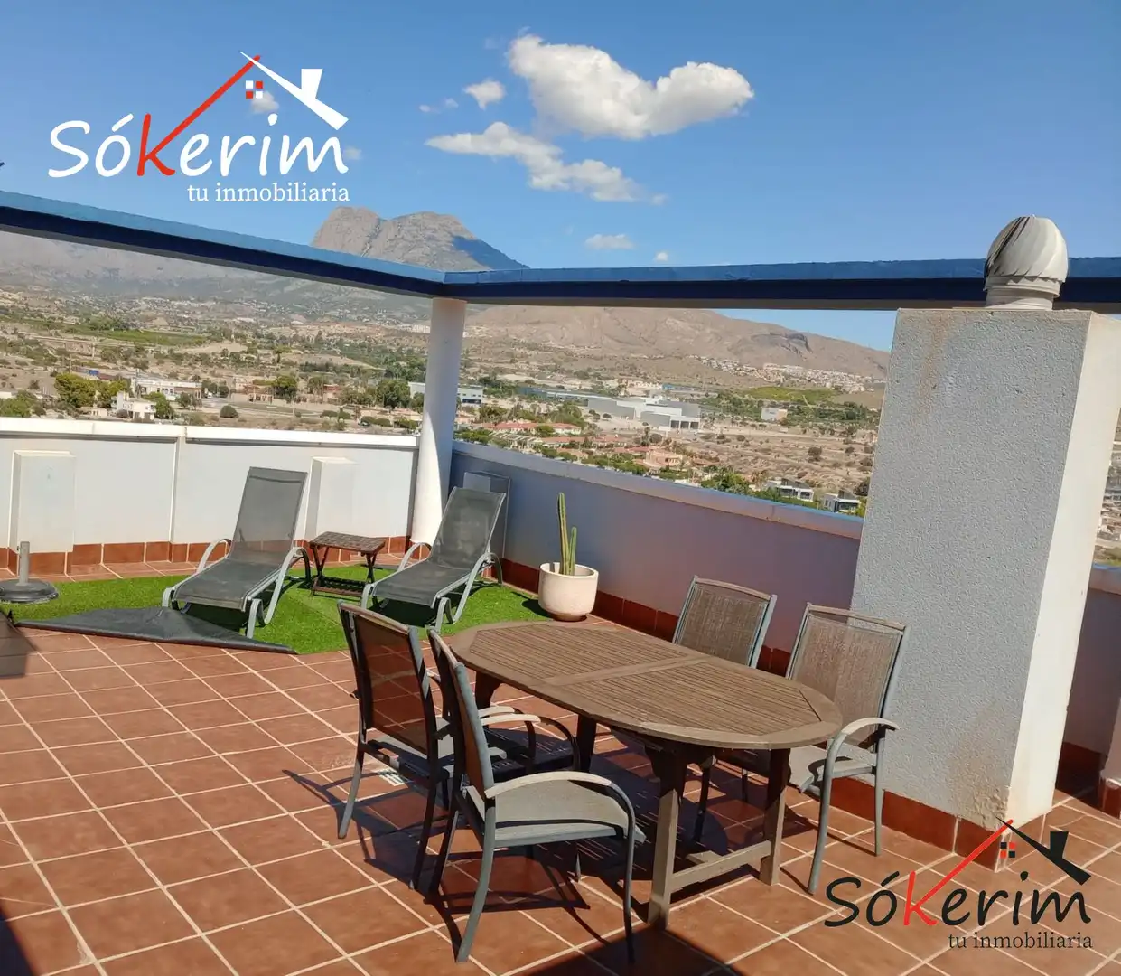 Terraza de Piso en venta en Villajoyosa / La Vila Joiosa con Aire acondicionado, Calefacción y Jardín privado