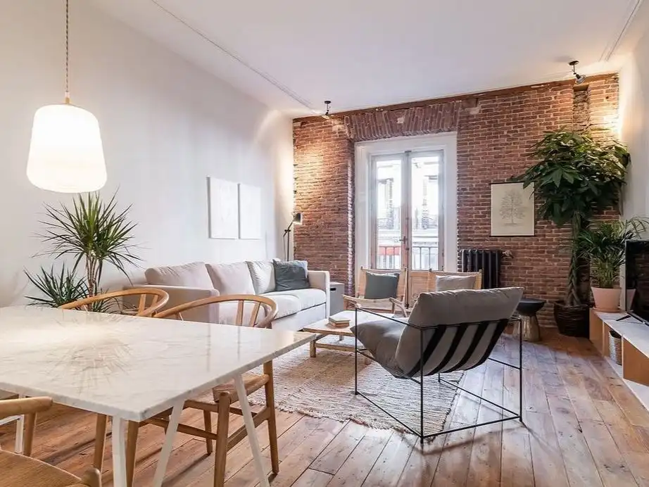 Living room of Apartments for rent in Badalona  with Parquet flooring, Storage room and Furnished