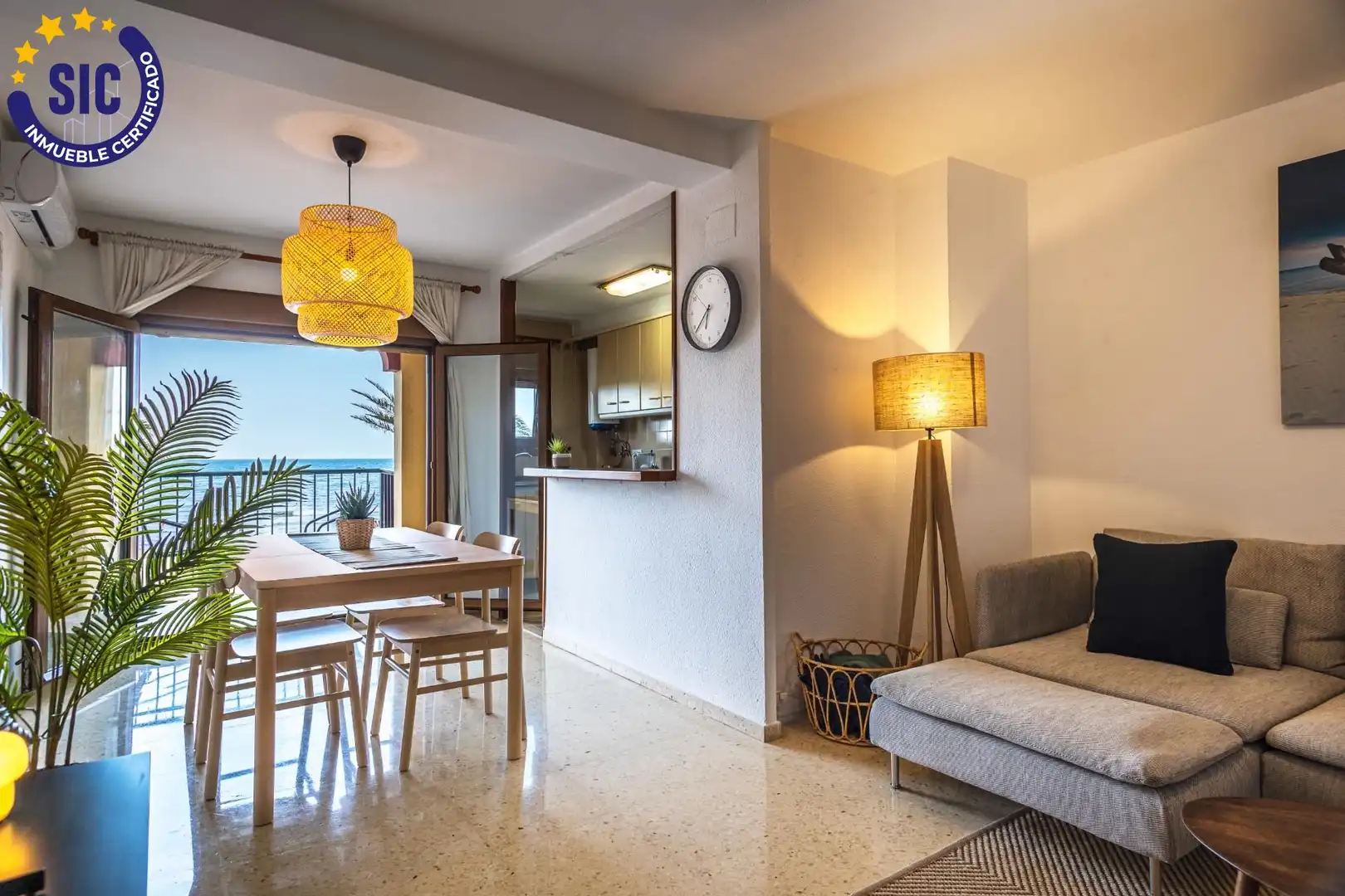 Wohnzimmer von Wohnung zur Miete in Alboraya mit Klimaanlage, Heizung und Terrasse