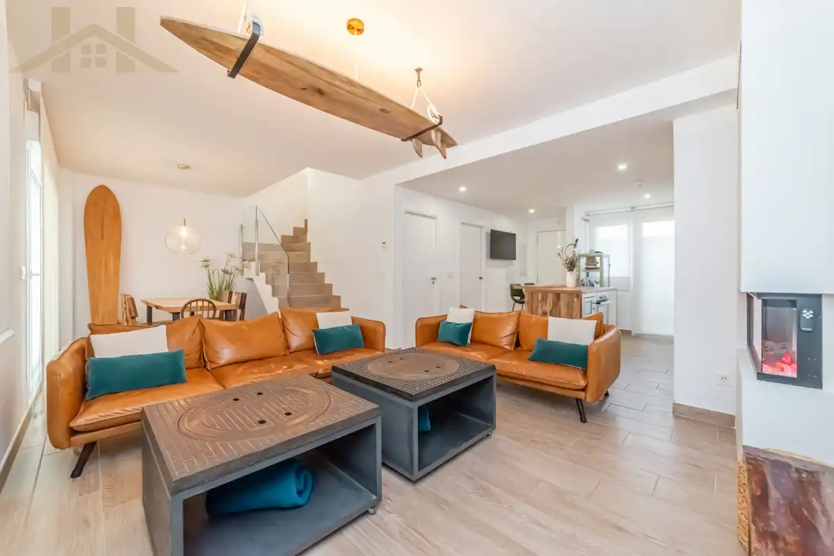 Sala de estar de Casa o chalet en venta en Rivas-Vaciamadrid con Aire acondicionado, Calefacción y Jardín privado