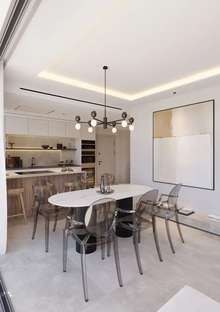 Comedor de Apartamento en venta en Estepona con Aire acondicionado, Terraza y Piscina comunitaria
