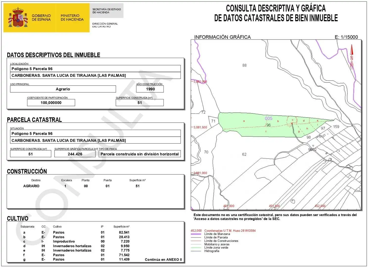 Finca rústica en venta en Santa Lucía de Tirajana