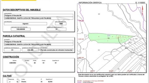 Foto 3 de Finca rústica en venta en Sardina, Santa Lucía de Tirajana