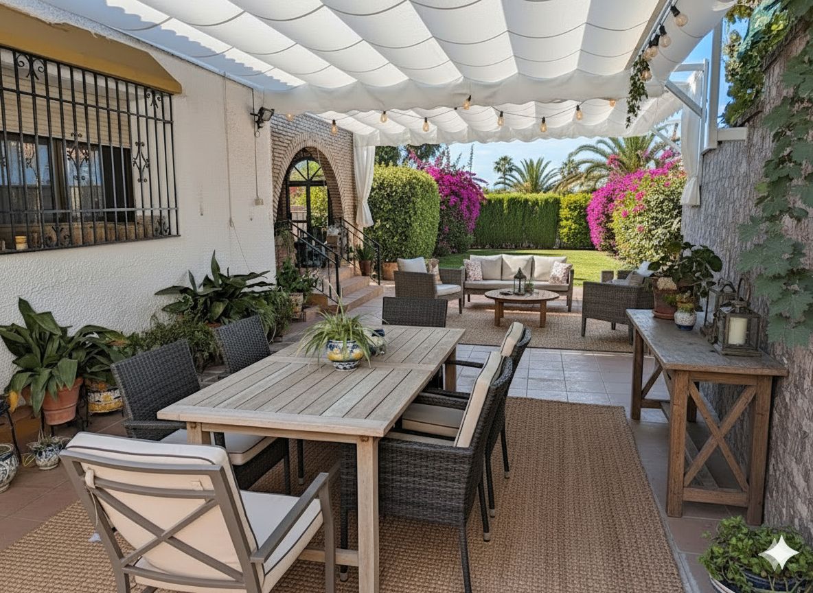 Terraza de Casa o chalet de alquiler en Dos Hermanas con Se aceptan mascotas