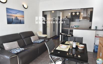 Living room of Flat for sale in Roses  with Air Conditioner and Terrace