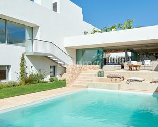 Exterior view of House or chalet for sale in Sant Josep de sa Talaia  with Air Conditioner, Terrace and Swimming Pool