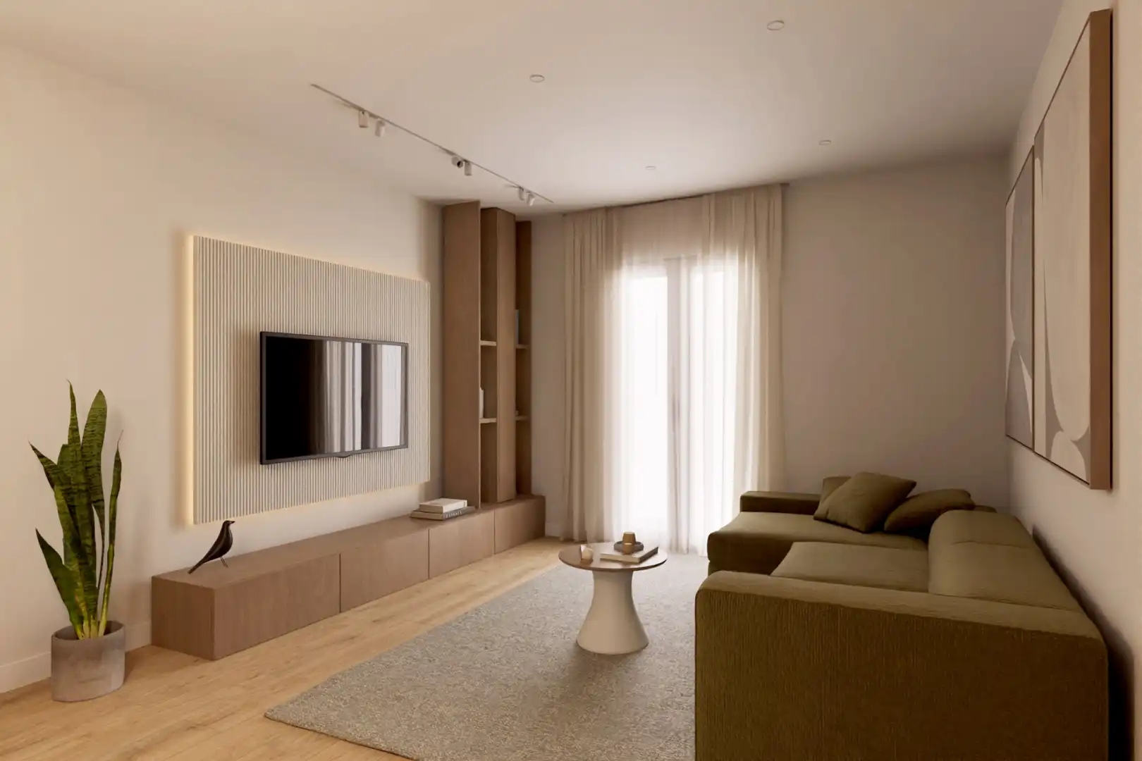 Sala de estar de Piso en venta en  Lleida Capital con Aire acondicionado, Calefacción y Parquet