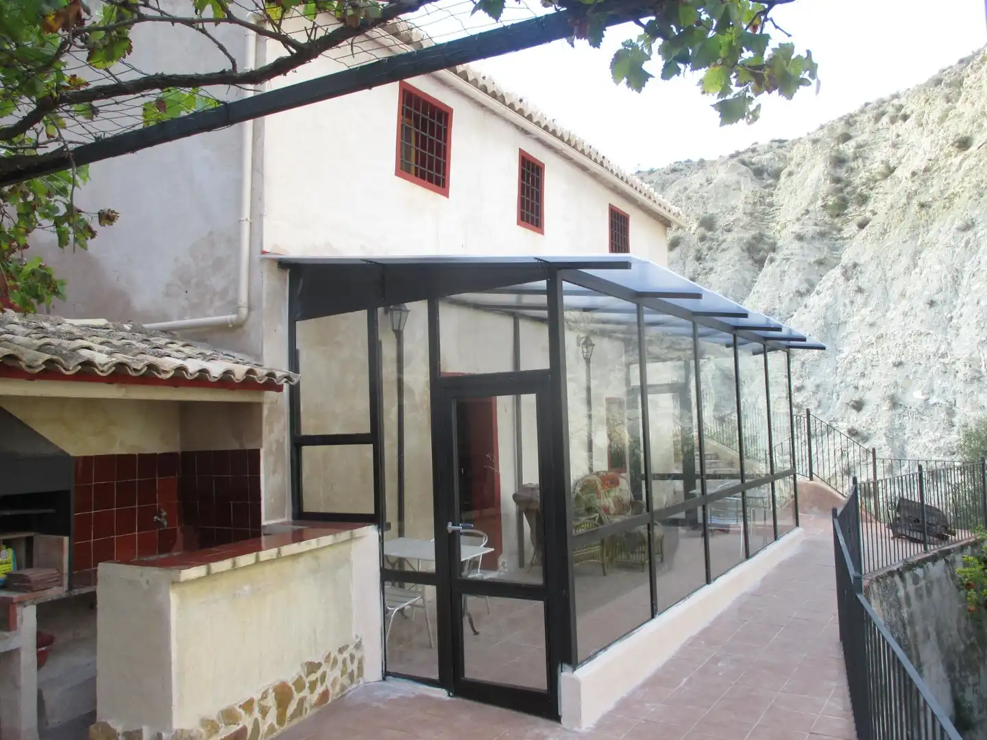 Terraza de Finca rústica en venta en Ricote con Aire acondicionado, Calefacción y Jardín privado