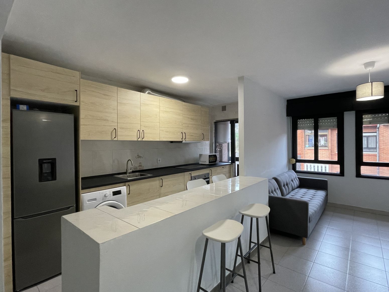 Kitchen of Flat to rent in Langreo  with Furnished and Balcony