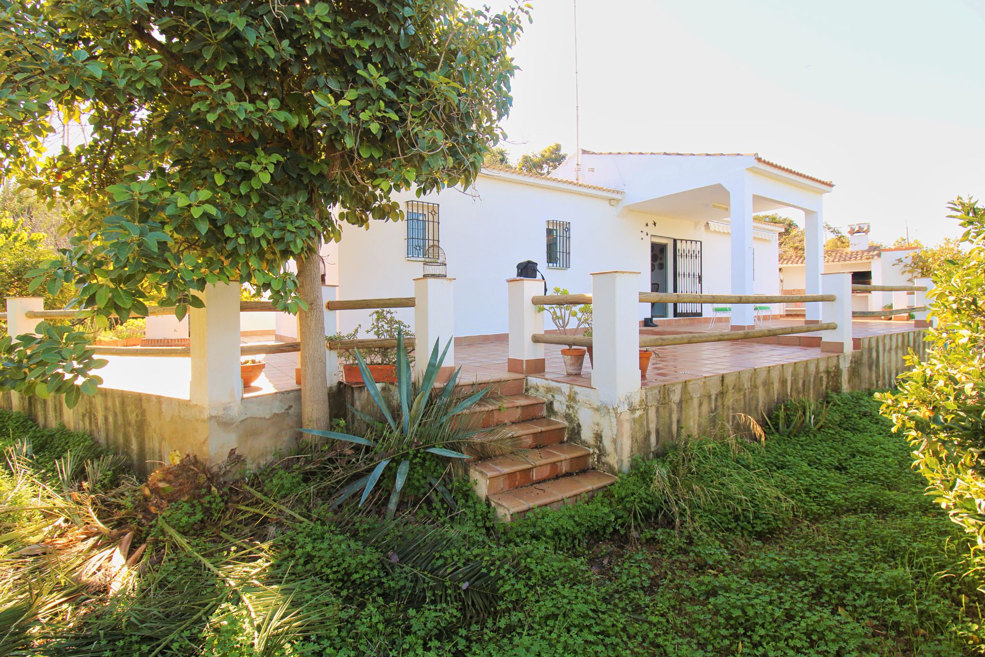 Garden of Country house to rent in Alhaurín de la Torre  with Air Conditioner, Heating and Furnished