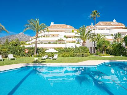 Garden of Attic for sale in Marbella  with Air Conditioner, Terrace and Swimming Pool