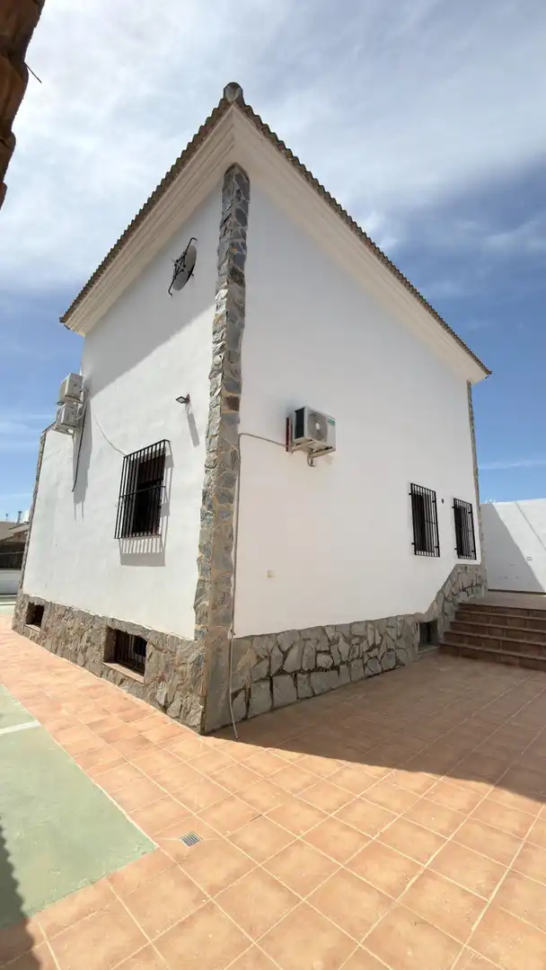 Vista exterior de Casa adosada en venta en Mazagón con Aire acondicionado, Trastero y Piscina