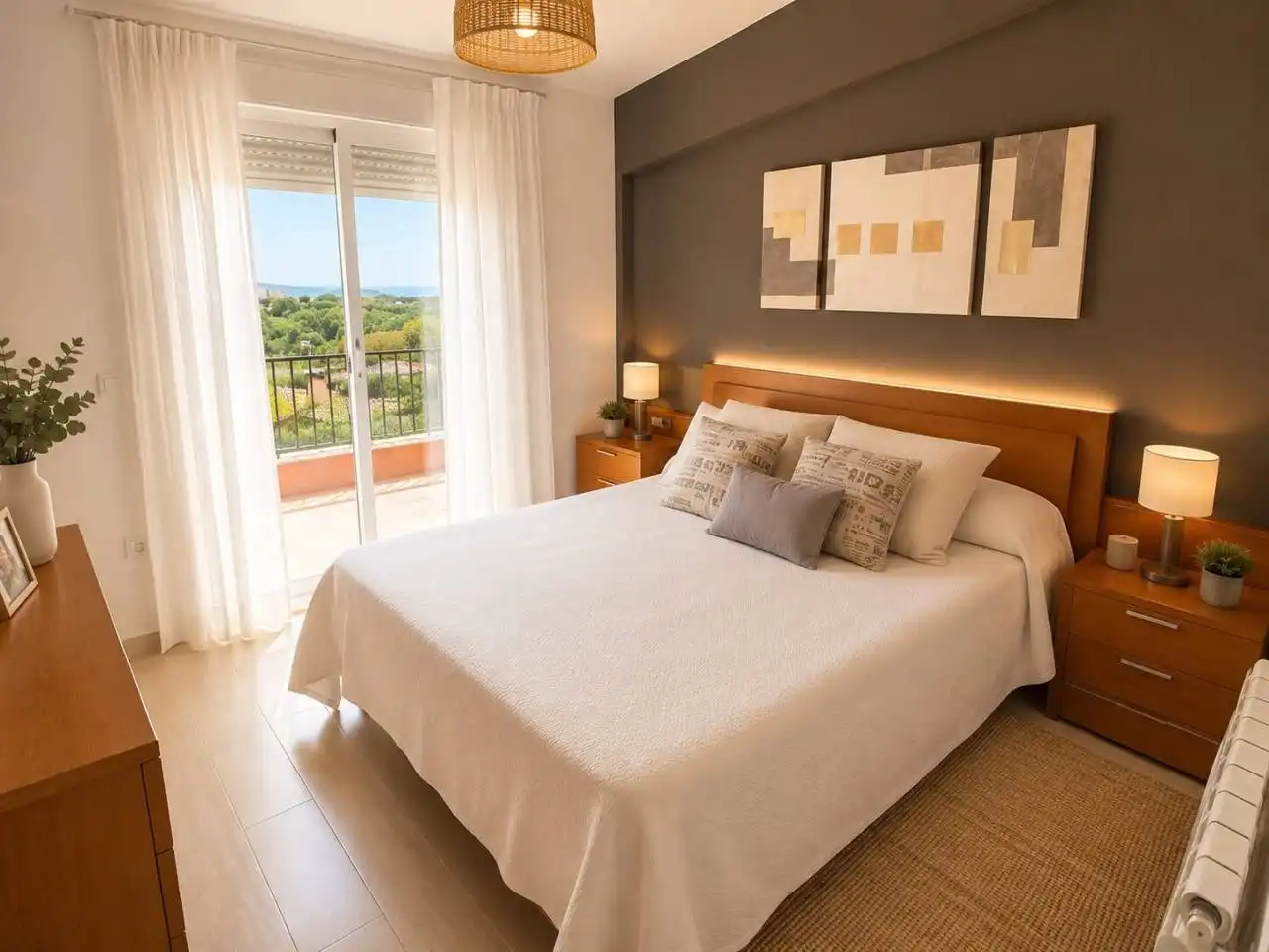 Habitación de Casa adosada en venta en Lladó con Aire acondicionado, Calefacción y Jardín privado