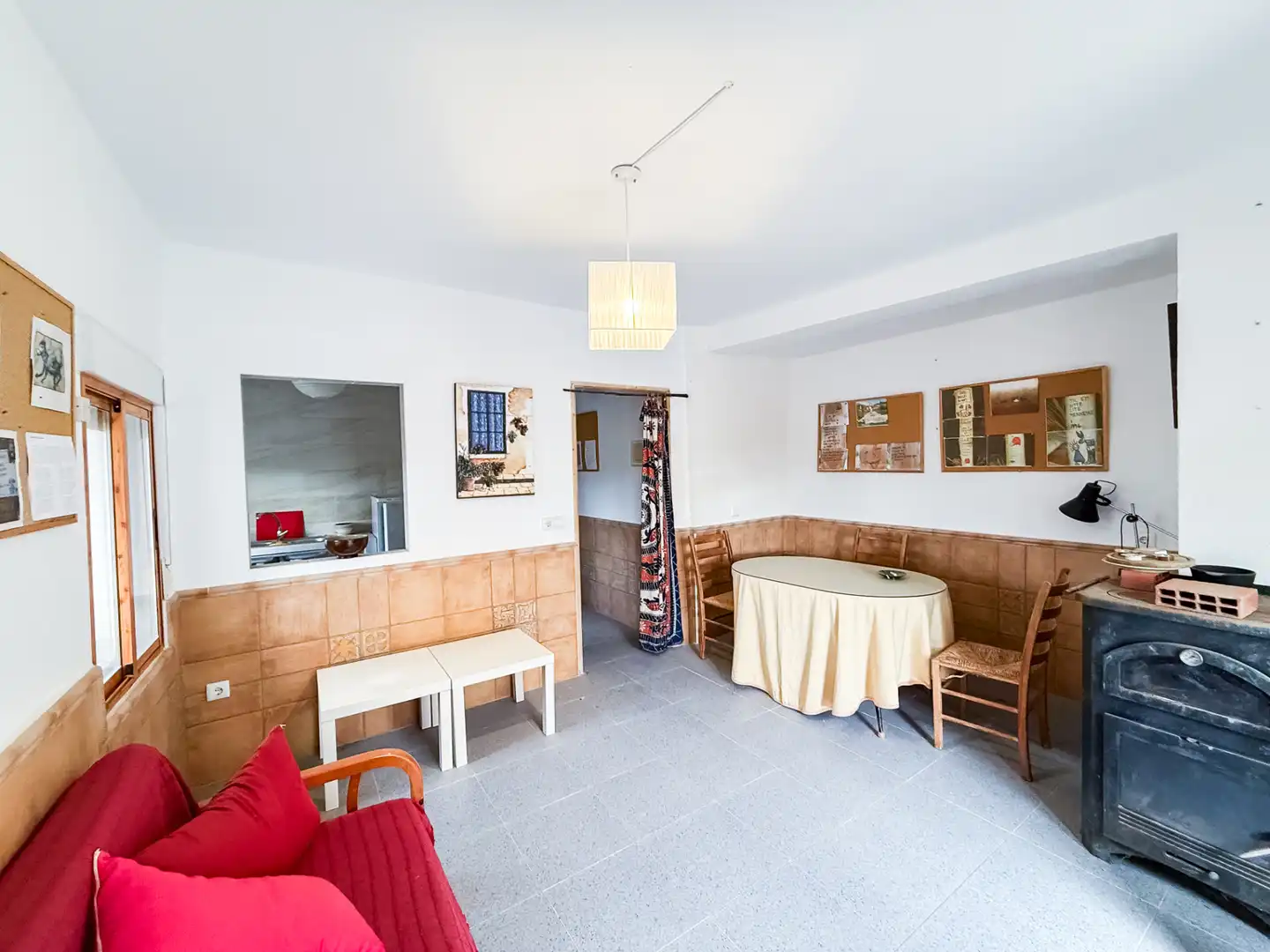 Sala de estar de Finca rústica en venta en Gor con Jardín privado, Terraza y Amueblado