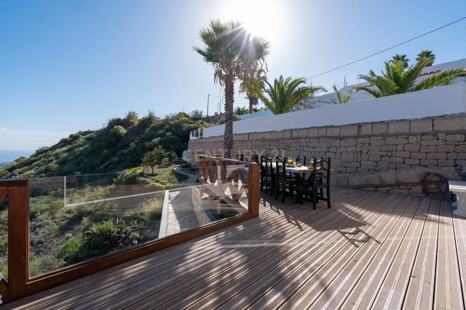 Terrasse von Haus oder Chalet zur Miete in Candelaria