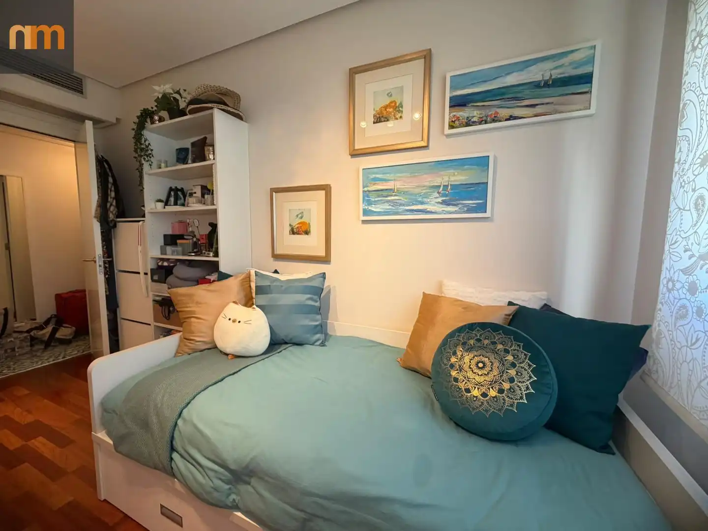 Bedroom of Flat for sale in Madrid  with Air Conditioner, Heating and Private garden