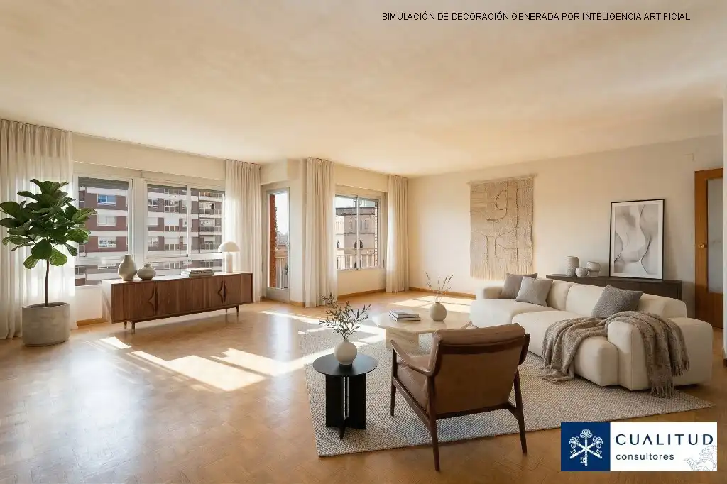 Sala de estar de Piso en venta en Castellón de la Plana / Castelló de la Plana con Balcón
