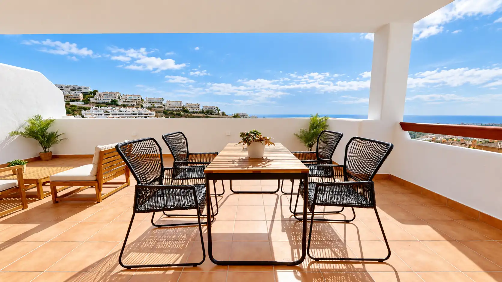 Terrasse von Wohnung zum Verkauf in Casares mit Klimaanlage, Heizung und Terrasse