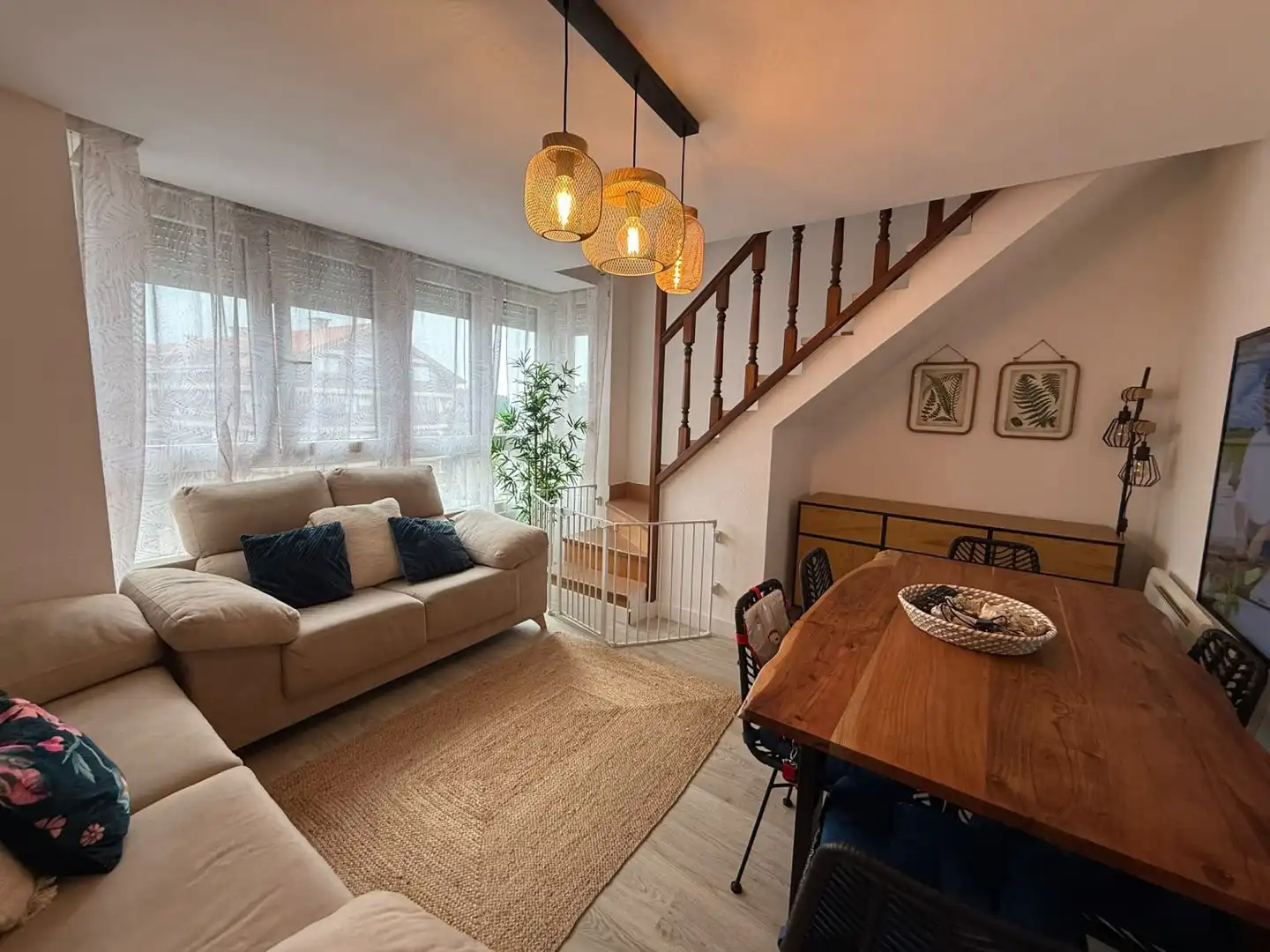 Living room of Duplexes for sale in Noja  with Heating, Parquet flooring and Terrace